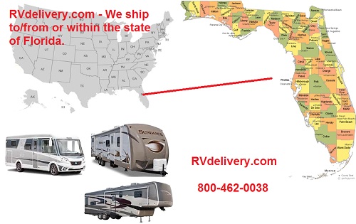 Florida RV Transport - RV movers, RV Shipping - 800-462-0038
